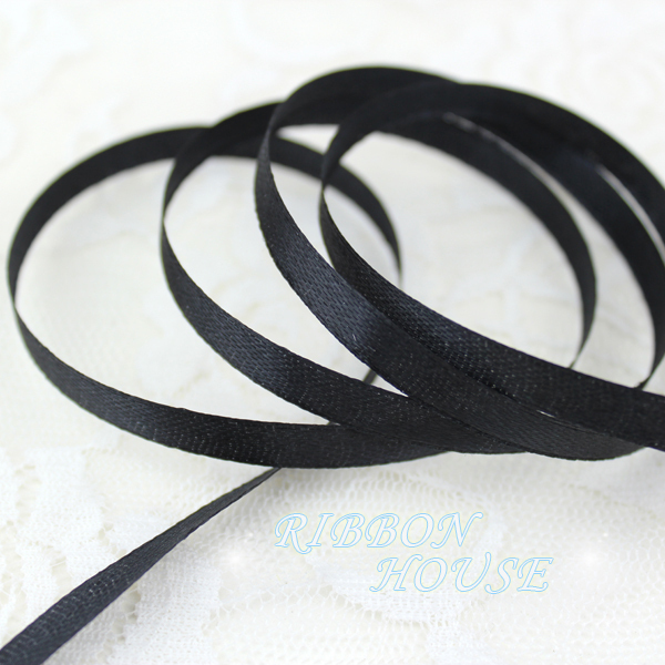 Embroidery Xmas - (25 Yards/Roll) 1/4' (6mm) Black Single