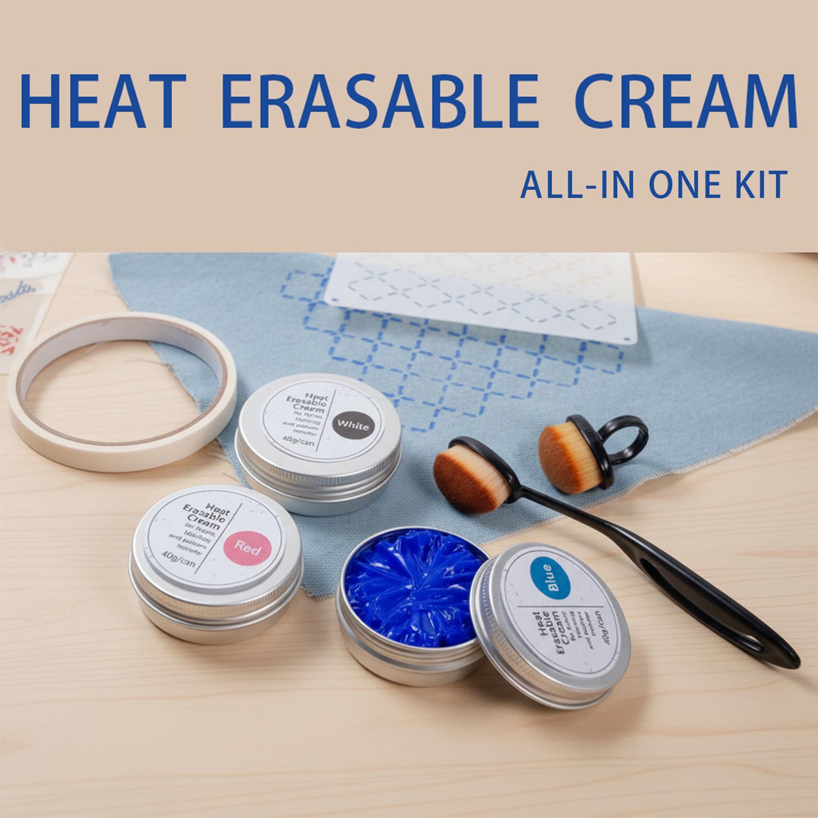 Embroidery Diy - 40g/can Heat Erasable Fabric Cream Iron