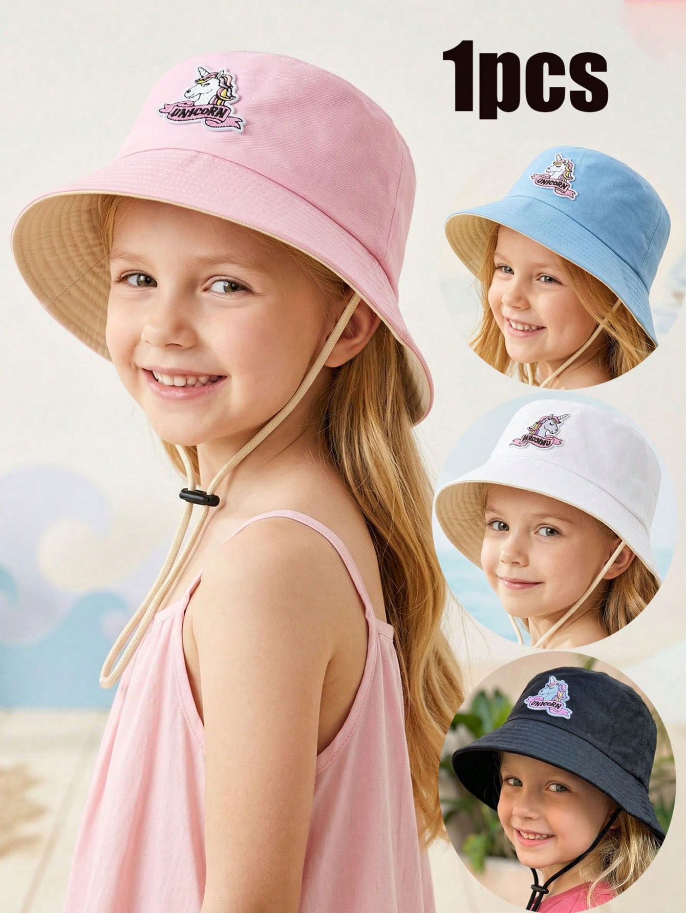 Embroidery Unicorn - 1pcs 2-6Y Girls Cartoon Unicorn Embroidery