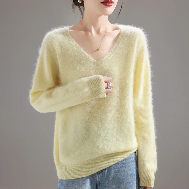 Embroidery Knit - 2025 Women's 100% Merino Wool Sweater,