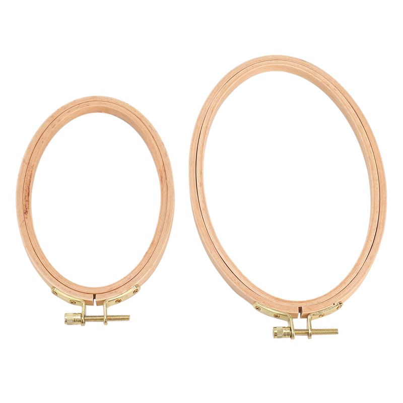 Embroidery X Stitch - ABVT-20 Pieces Oval Embroidery Hoops Include