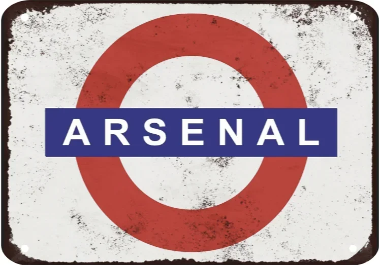 Embroidery Workshop - Arsenal Underground Metal Sign Plaque