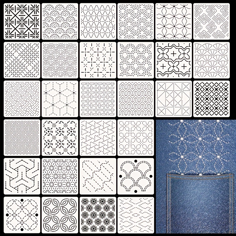 Embroidery Diy - 30Pcs Embroidery Templates DIY Embroidery Patterns