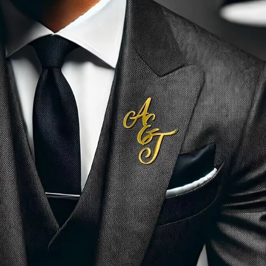 Embroidery Name - Custom Monogram Initial Name Stainless Steel