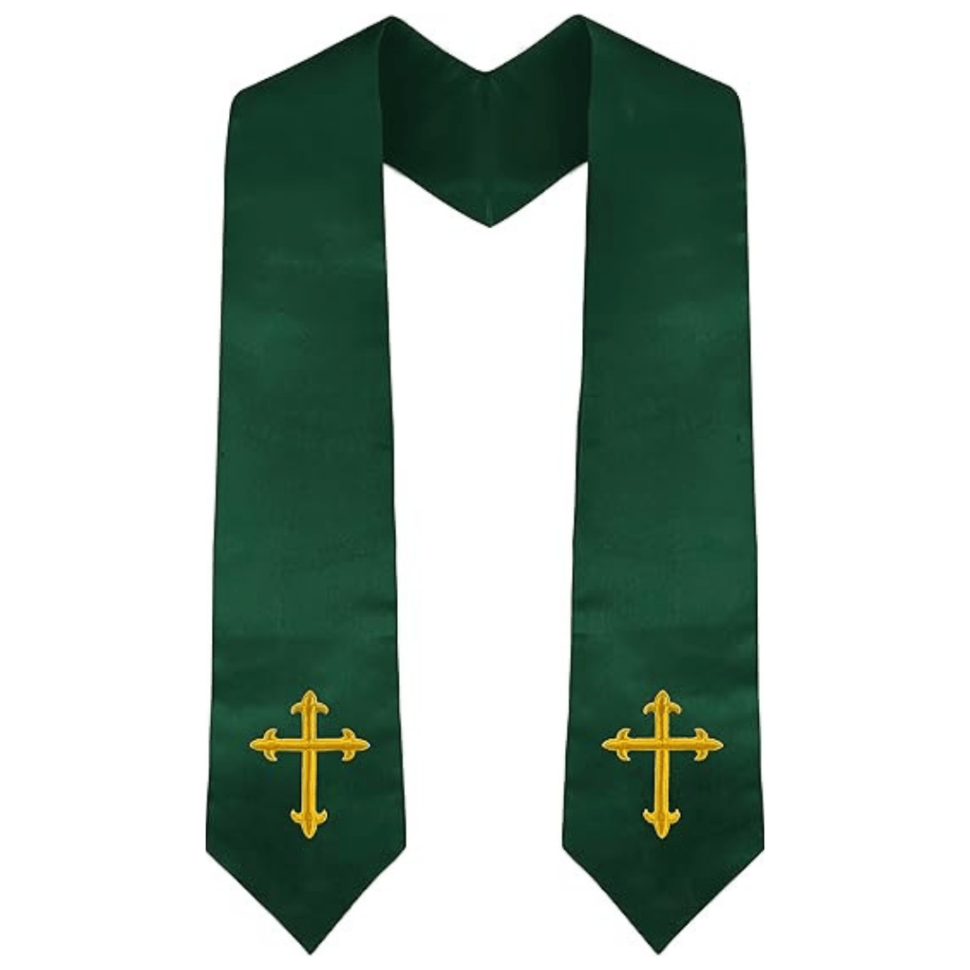 Embroidery Knit - Reversible Clergy Stole Double Sided Priest