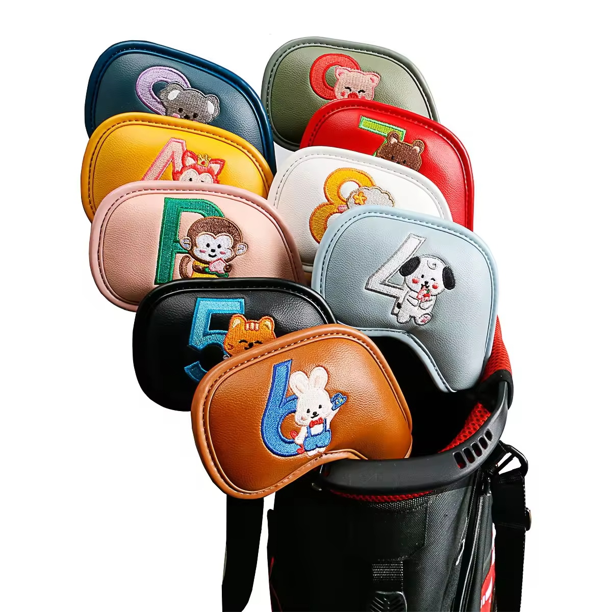 Embroidery Gift Ideas - 9Pcs Cute Cartoon Animal Golf Iron