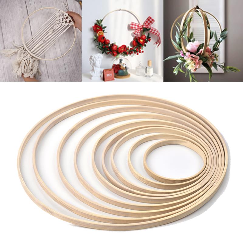 Embroidery Motif - 1/5Pcs 8-33cm Wooden DIY Handmade Catcher