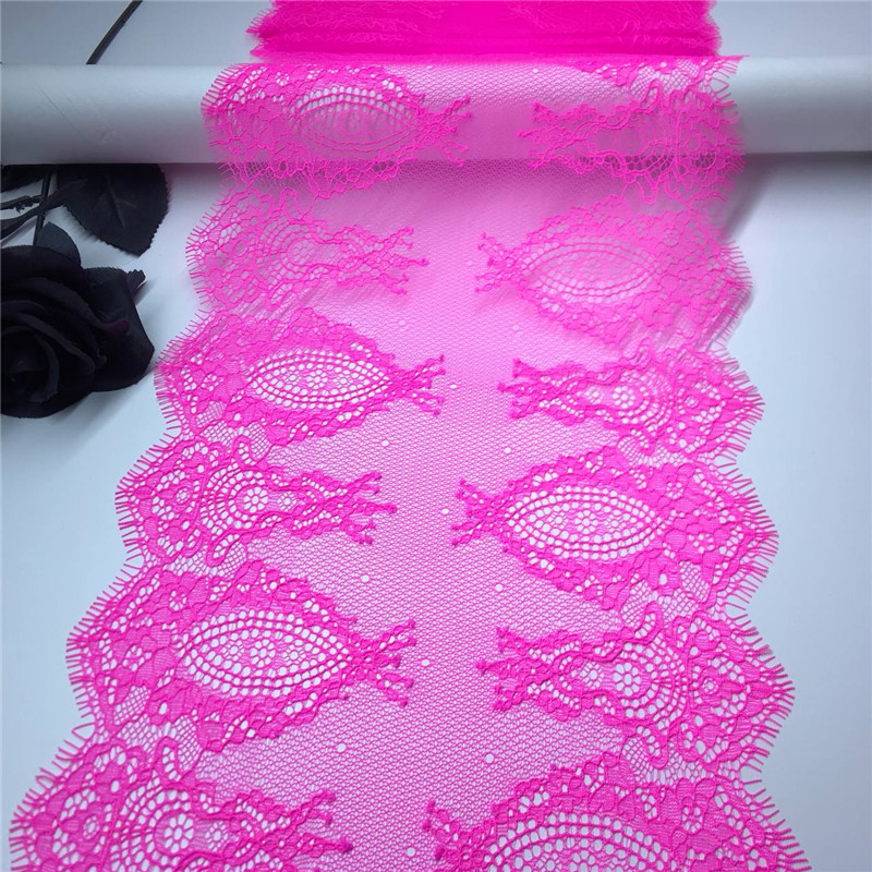Fluorescent Pink  Eyelash Lace - огляд і ціна Embroidery Workshop