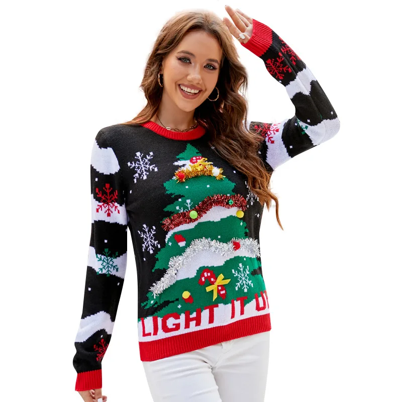 Christmas Sweater for Women &  - огляд і ціна Embroidery Xmas