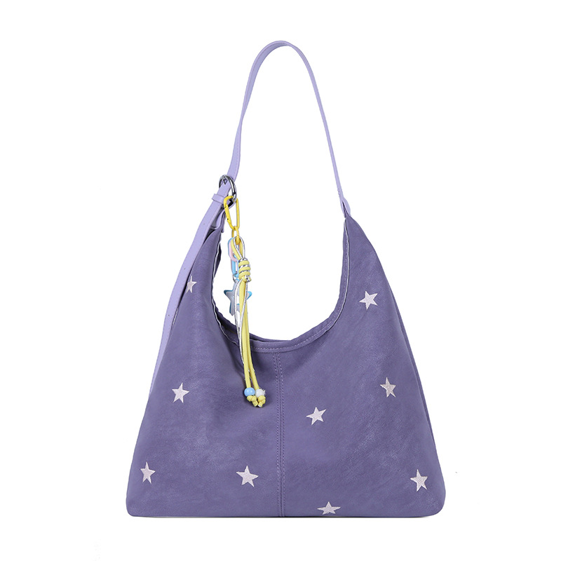 Star Patterned Suede Shoulder  - огляд і ціна Embroidery Motif