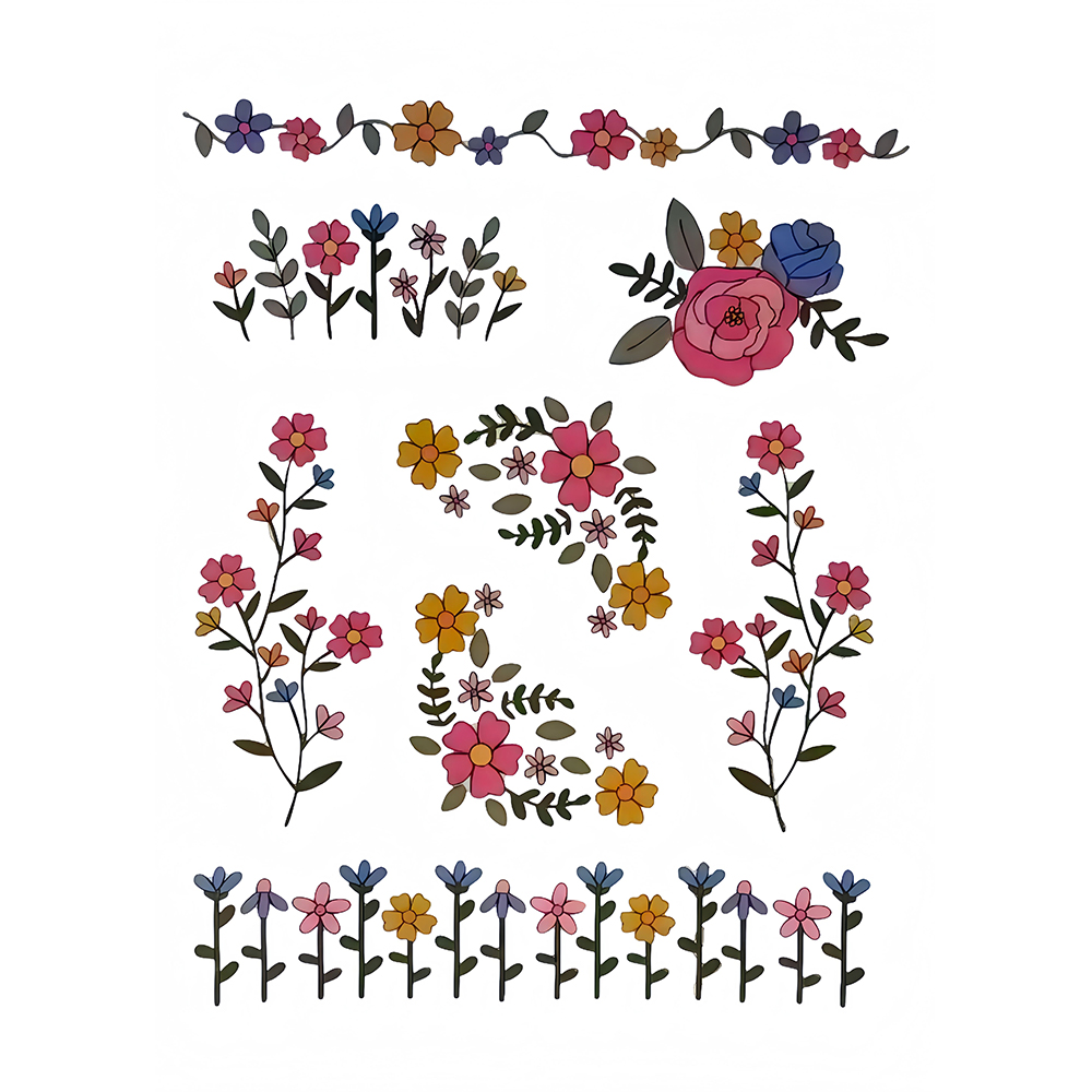 1 Set of 8pcs Colorful Graphic - огляд і ціна Embroidery Meaning