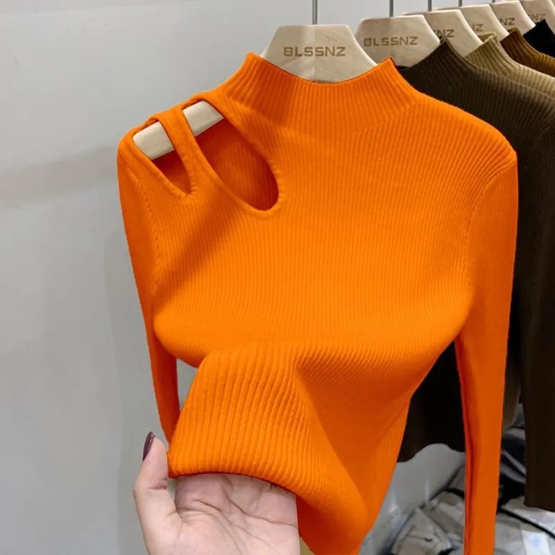 2026 Hollow-out Turtleneck Kni - огляд і ціна Embroidery Thread Yarn
