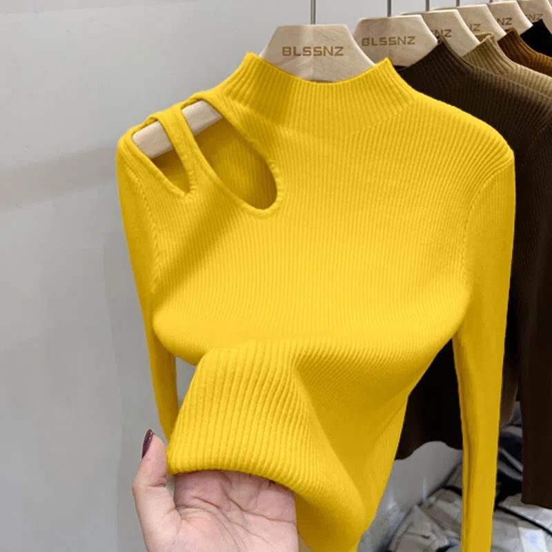 2026 Hollow-out Turtleneck Kni - огляд і ціна Embroidery Thread Yarn