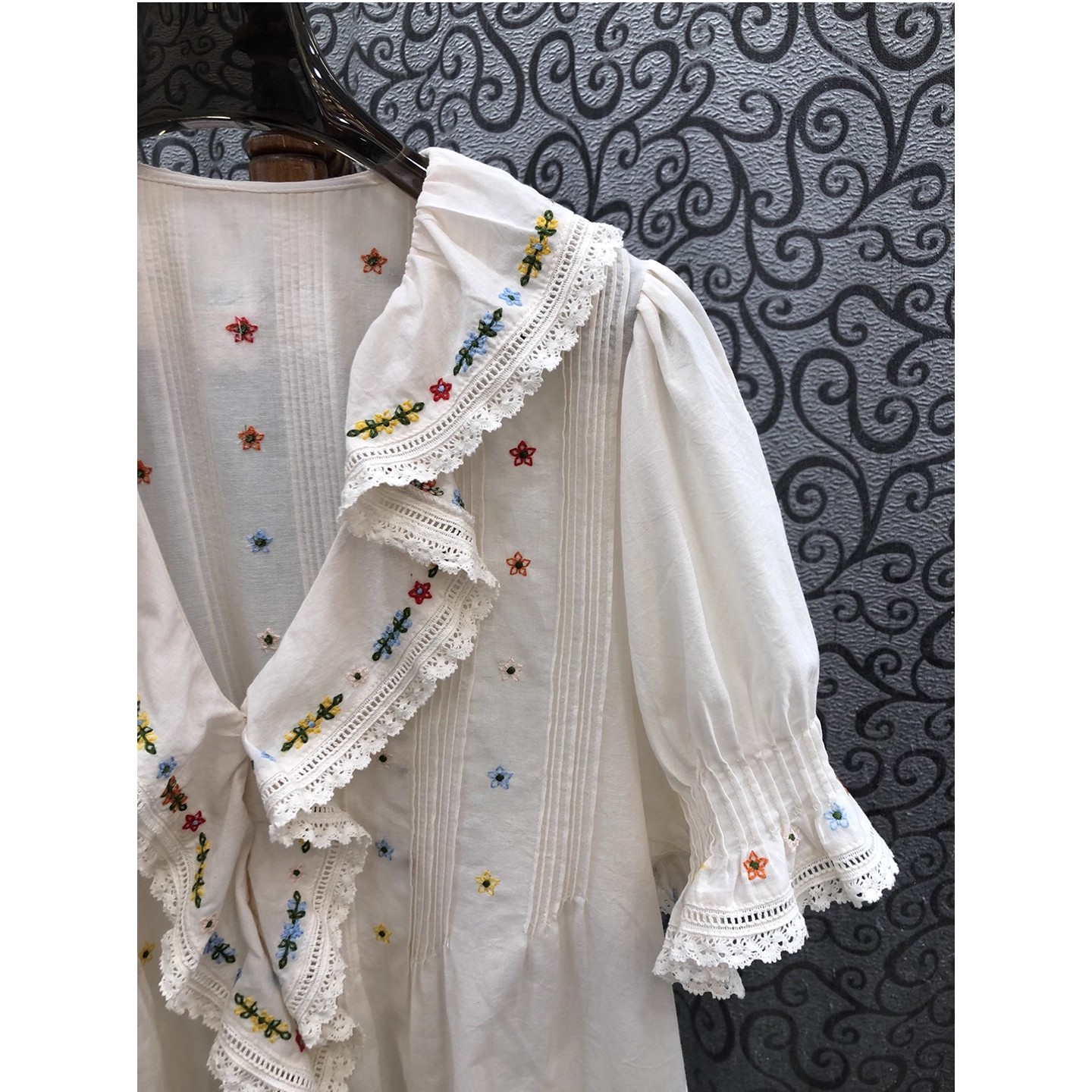 100%Cotton Shirts 2025 Autumn  - огляд і ціна Embroidery Blouse