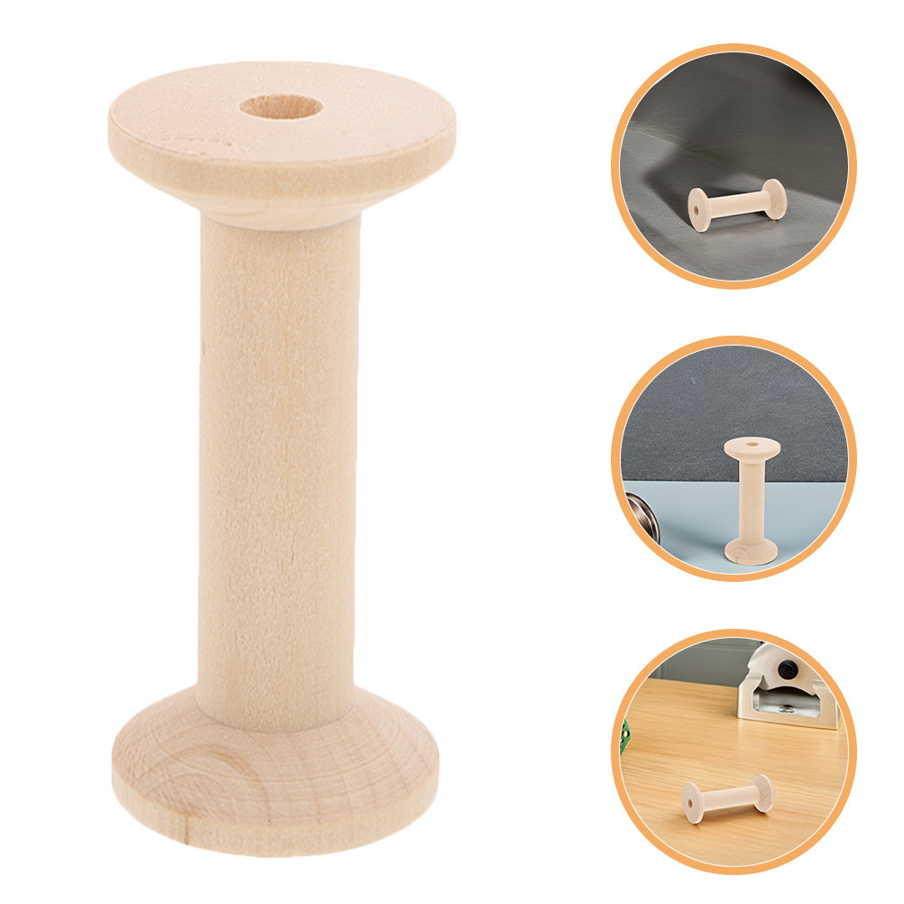 4Pcs Wooden Thread Spools Set  - огляд і ціна Embroidery Diy