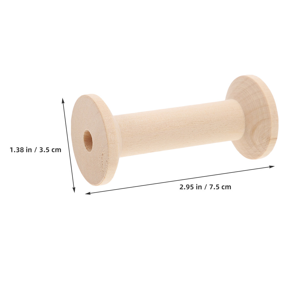 4Pcs Wooden Thread Spools Set  - огляд і ціна Embroidery Diy