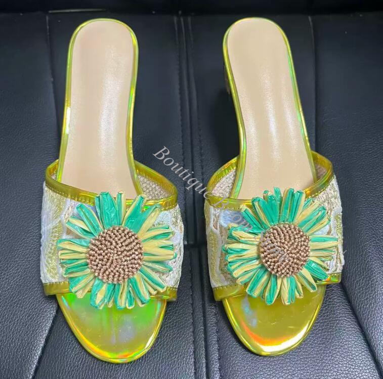 Bright Sunflower Floral Embroi - огляд і ціна Embroidery Flower