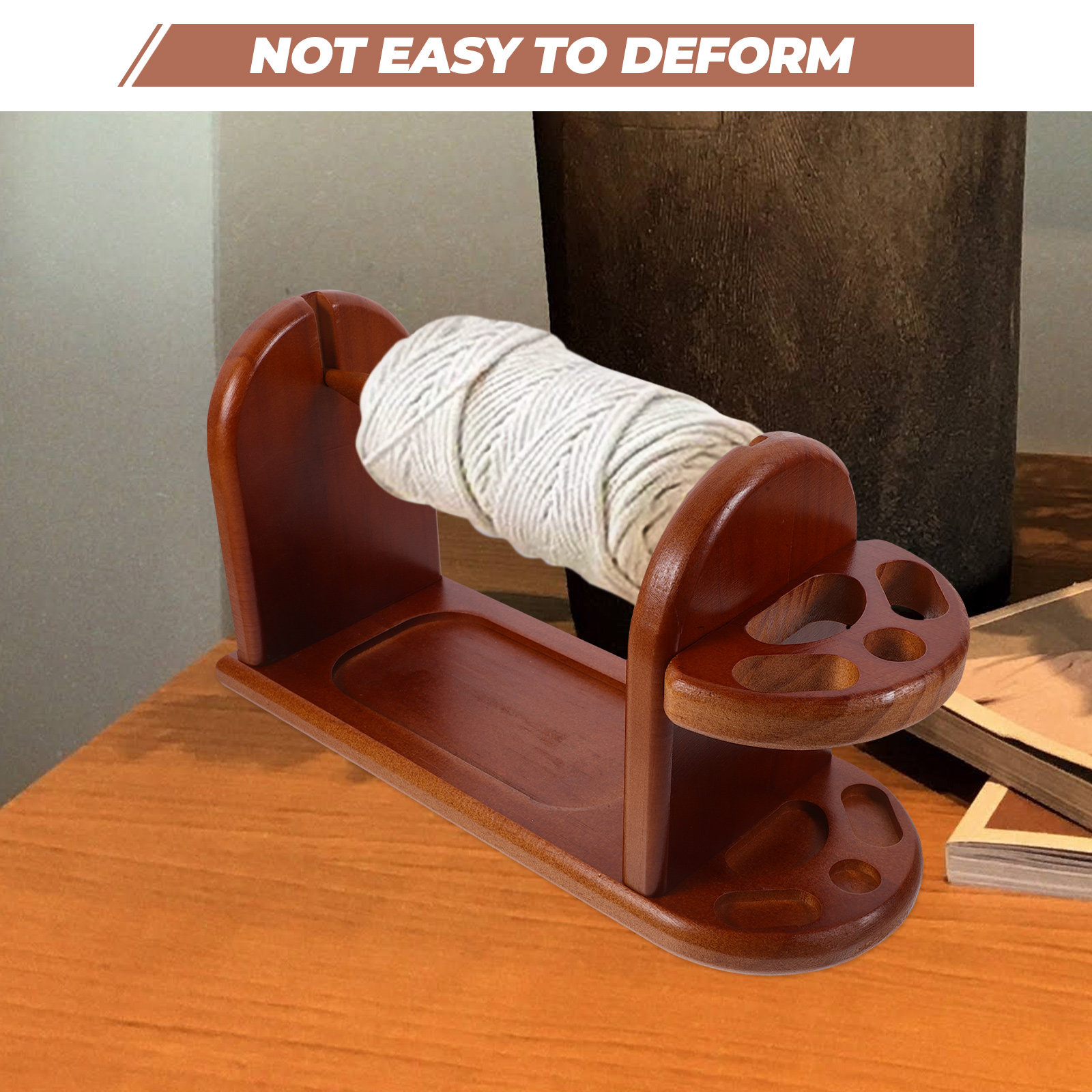 Sturdy Wooden Yarn Holder for  - огляд і ціна Embroidery Thread Yarn