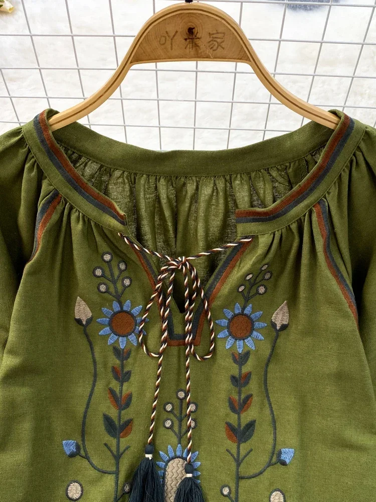 Women Spring Blouse Ethnic Sty - огляд і ціна Embroidery Blouse