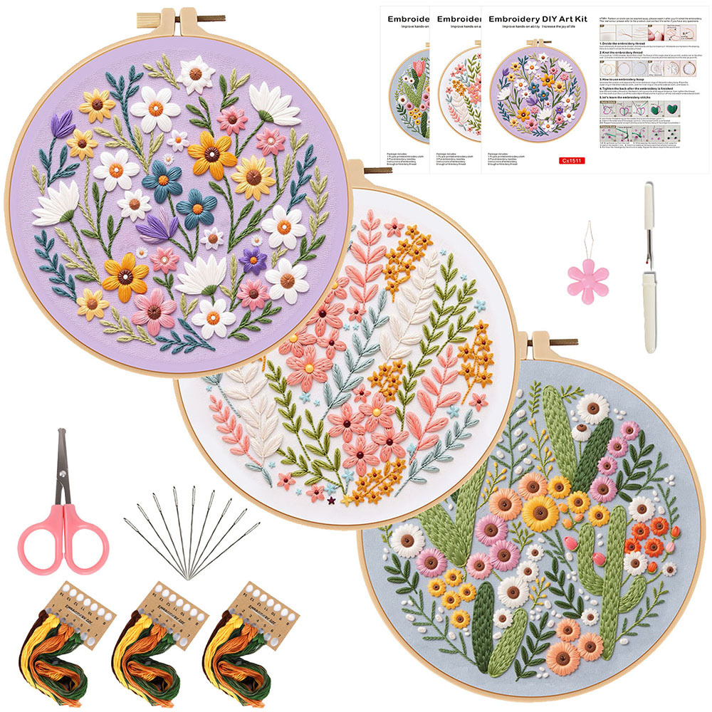 Flower DIY Embroidery Kit for  - огляд і ціна Embroidery Guide Paper