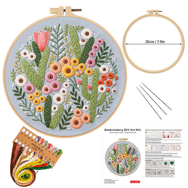 Flower DIY Embroidery Kit for  - огляд і ціна Embroidery Guide Paper