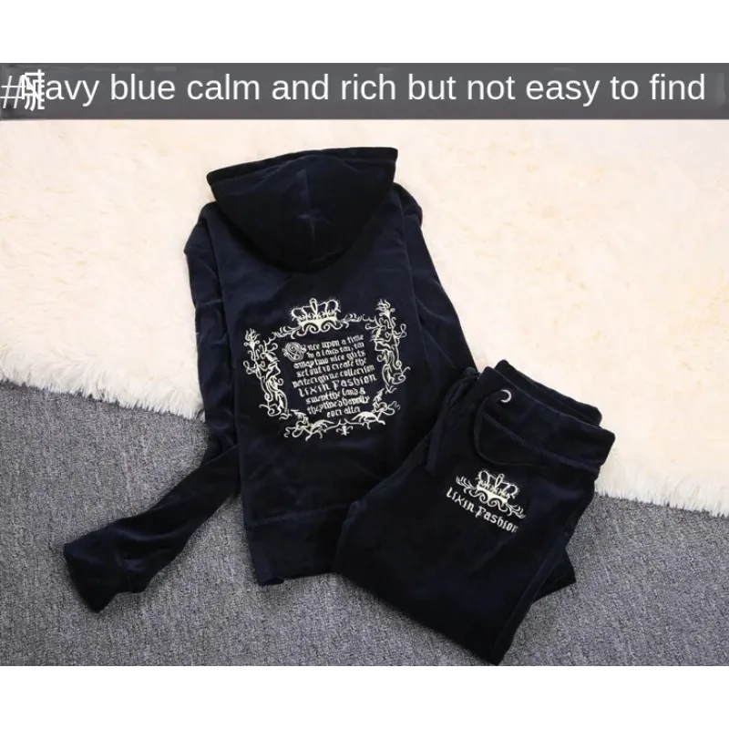 JC Tracksuit Women Velvet Wome - огляд і ціна Embroidery Motif