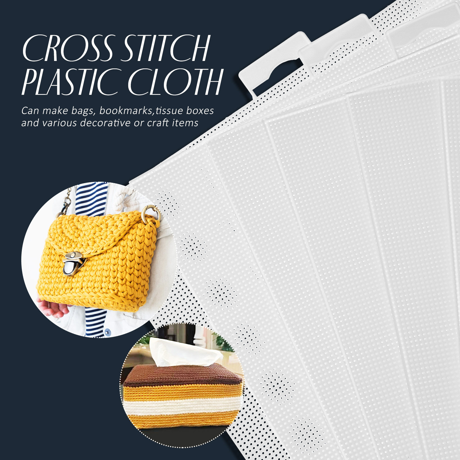 6pcs Plastic Canvas Sheets Cro - огляд і ціна Embroidery X Stitch