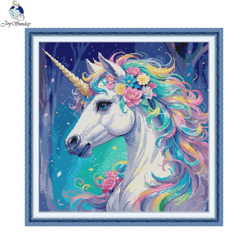 Joy Sunday Animal Pattern Cros - огляд і ціна Embroidery Unicorn