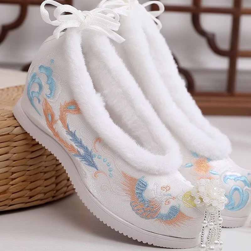 Winter Hanfu Shoes Women Chine - огляд і ціна Embroidery Red