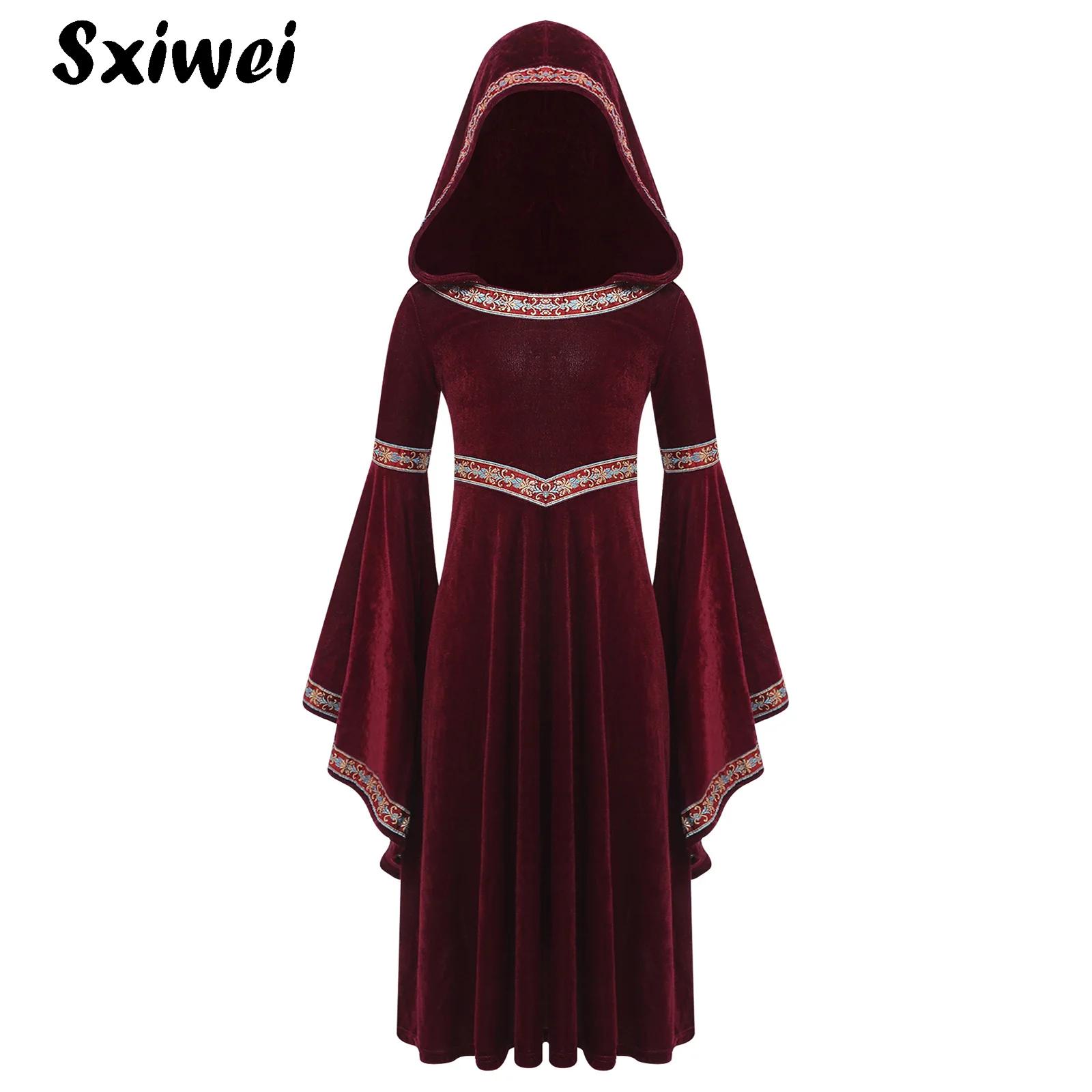 Hooded Medieval Princess Costu - огляд і ціна Embroidery Motif