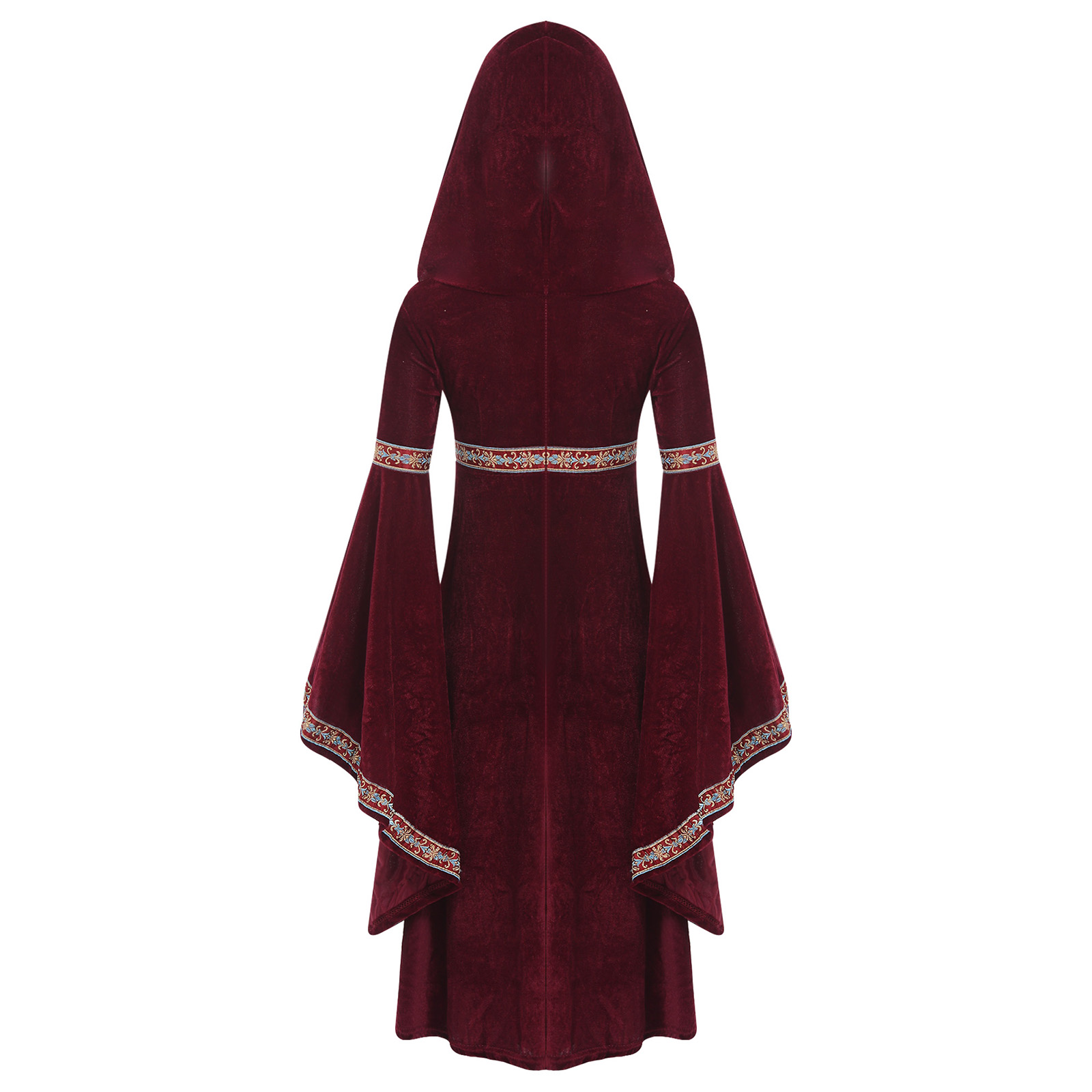Hooded Medieval Princess Costu - огляд і ціна Embroidery Motif
