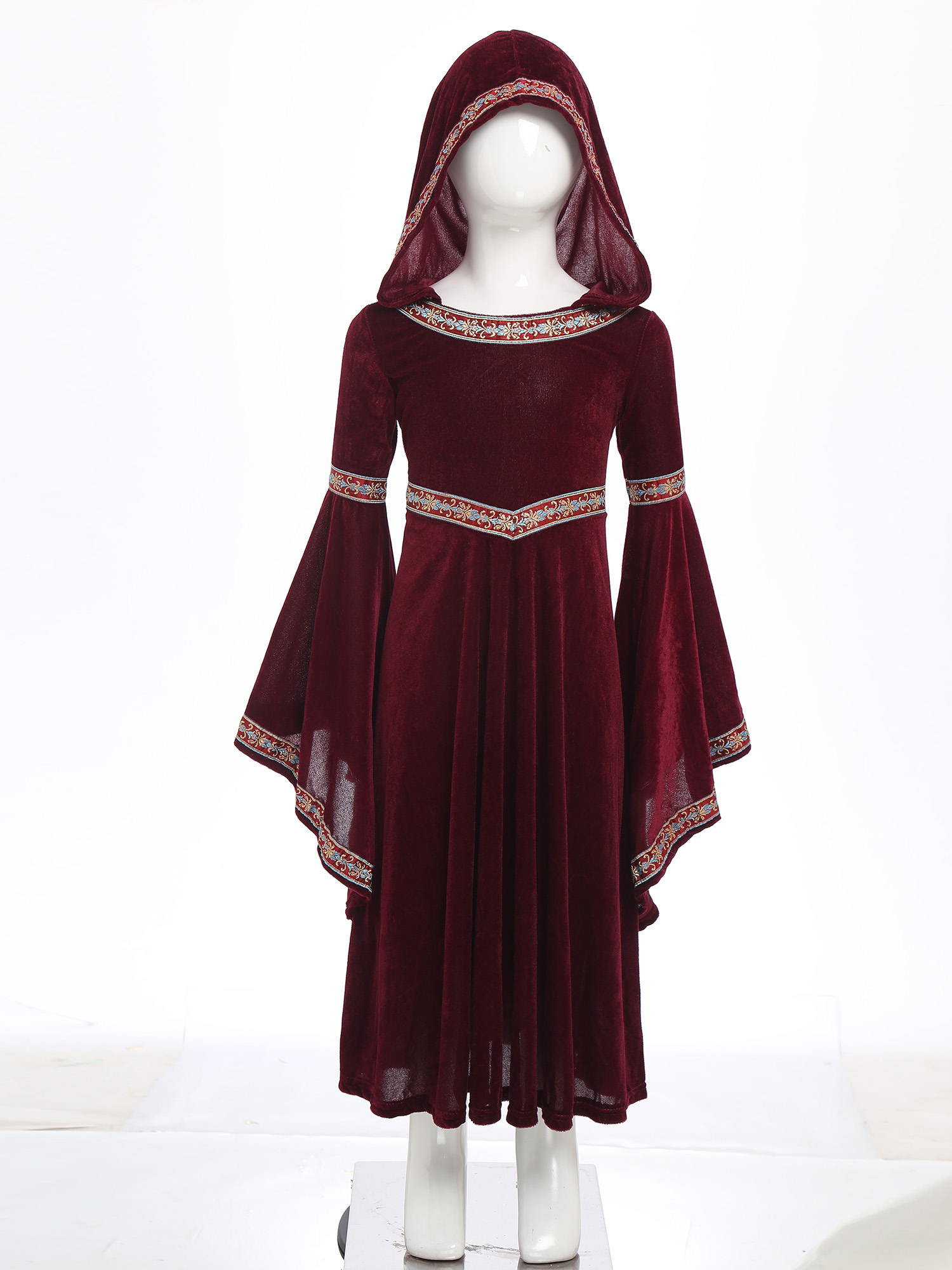 Hooded Medieval Princess Costu - огляд і ціна Embroidery Motif
