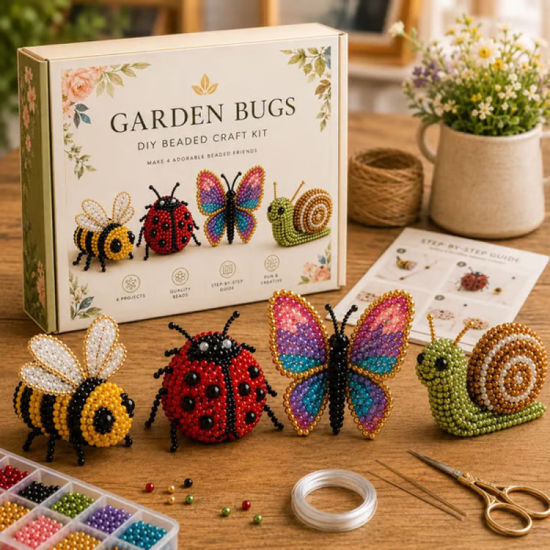 3D Beaded Animal Craft Kit DIY - огляд і ціна Embroidery Motif