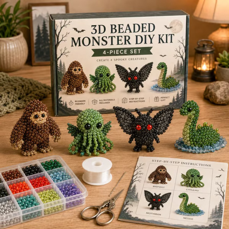 3D Beaded Animal Craft Kit DIY - огляд і ціна Embroidery Motif