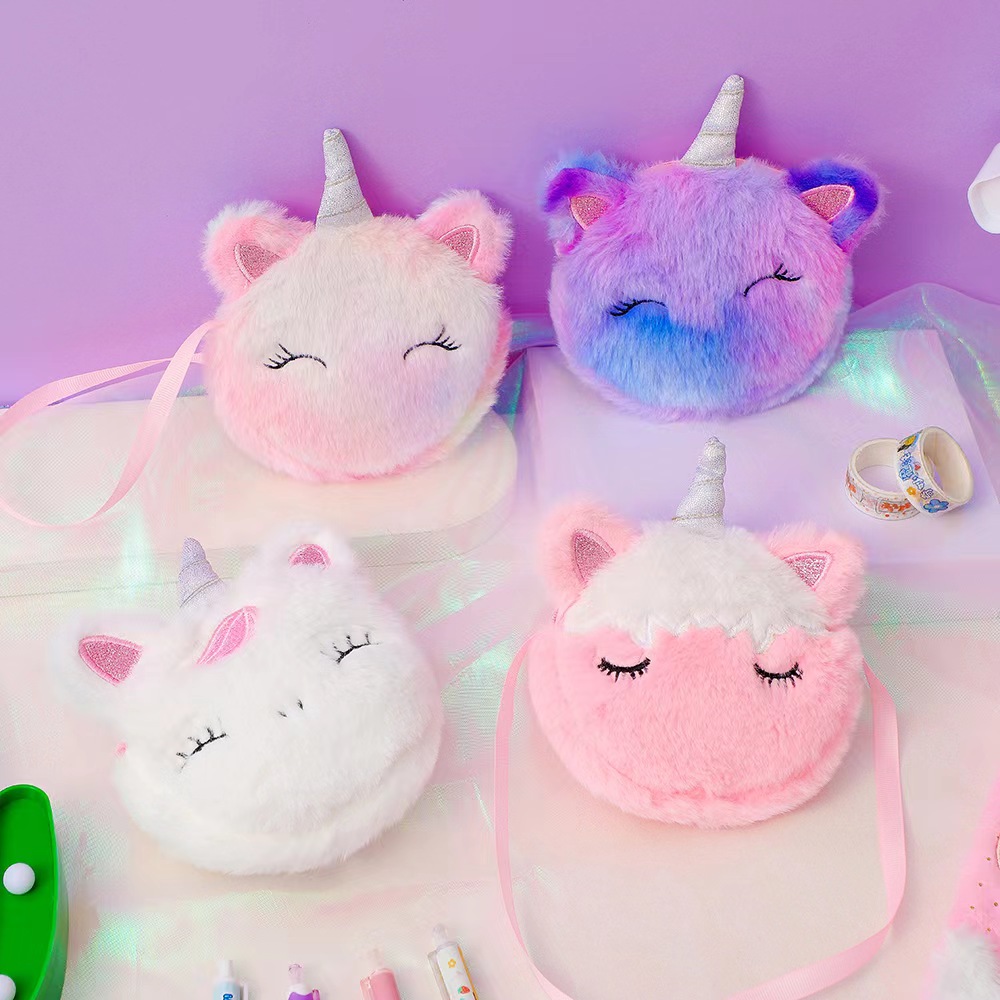 Kids Fashion Plush Shoulder Ba - огляд і ціна Embroidery Unicorn