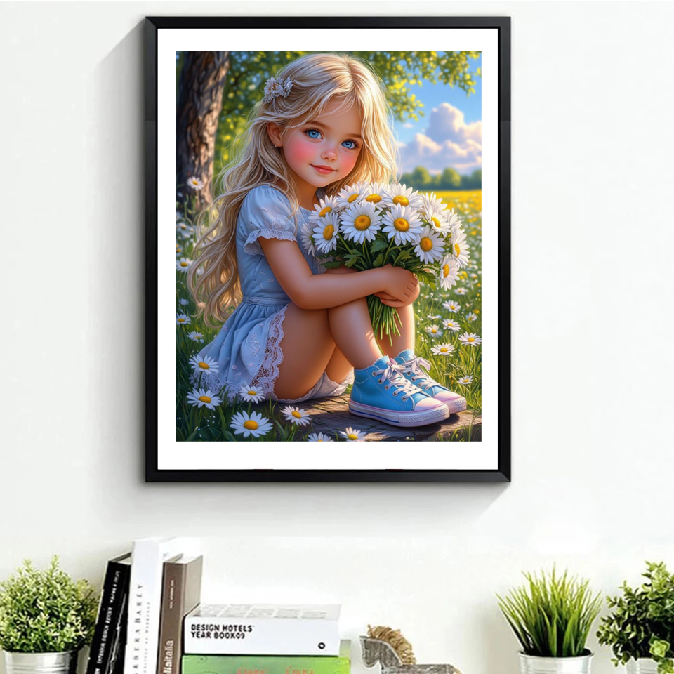 Frameless,5D DIY Diamond Paint - огляд і ціна Embroidery Flower