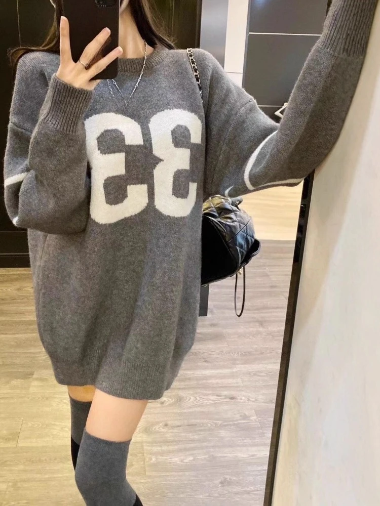 Y2K Vintage Knitted Sweater Wo - огляд і ціна Embroidery Knit