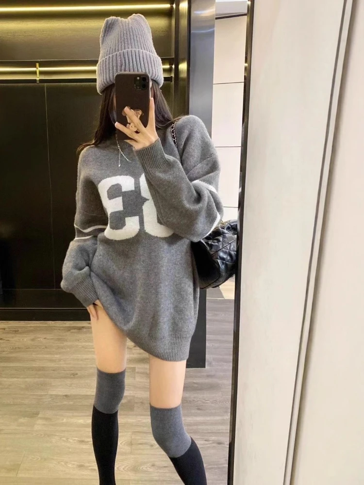 Y2K Vintage Knitted Sweater Wo - огляд і ціна Embroidery Knit