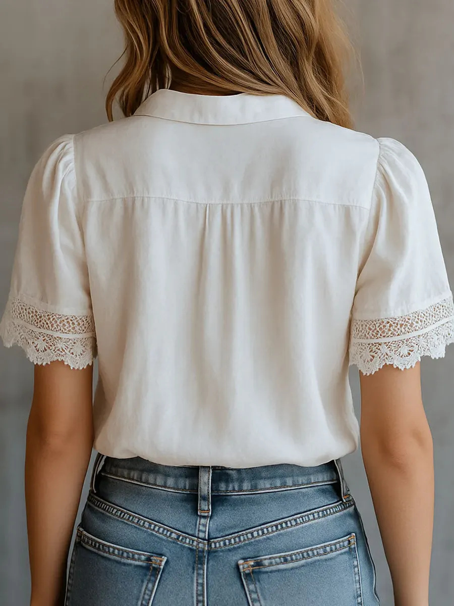 Elegant Women's Shirts Casual  - огляд і ціна Embroidery Blouse