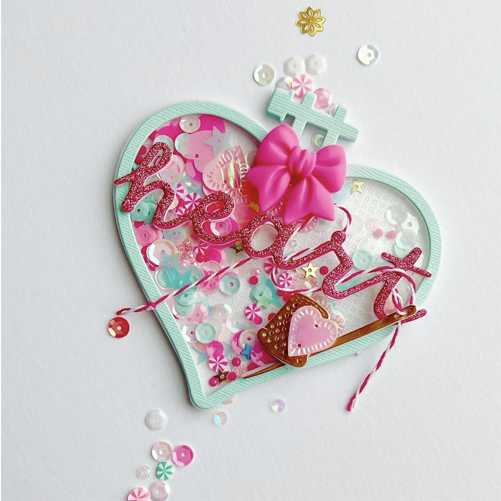 KSCRAFT Heart Embroidery Hoop  - огляд і ціна Embroidery Motif