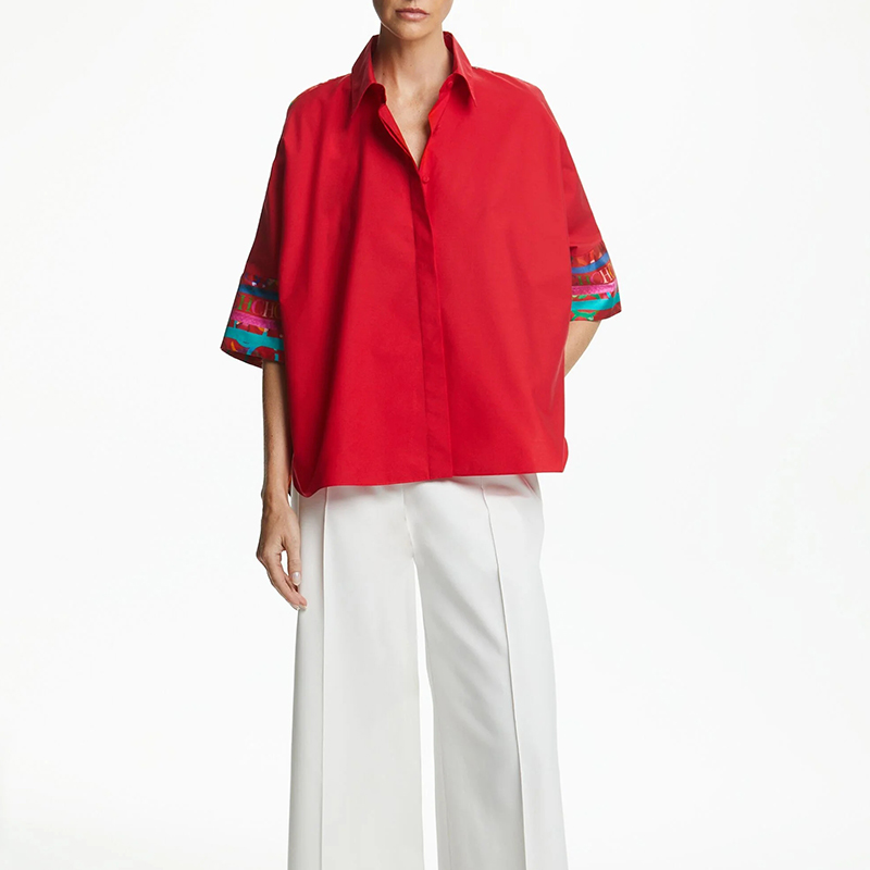 Female Shirts Casual Women's B - огляд і ціна Embroidery Motif