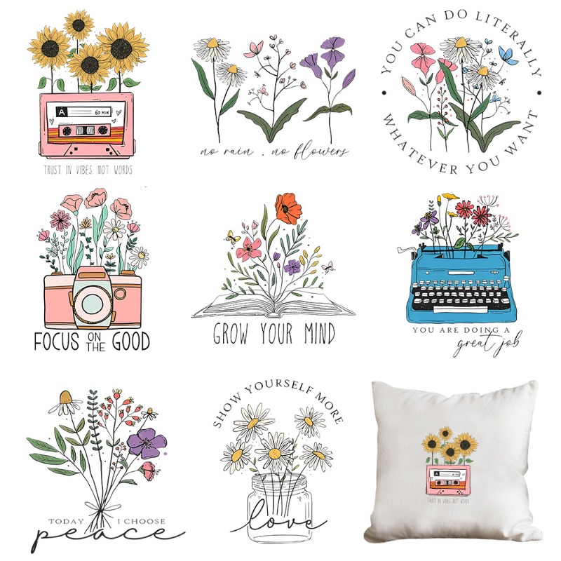 Cartoon Floral Flower Iron On  - огляд і ціна Embroidery Flower