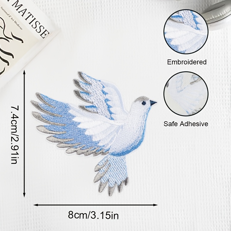 1pc blue-white gradient dove e - огляд і ціна Embroidery Gift Ideas