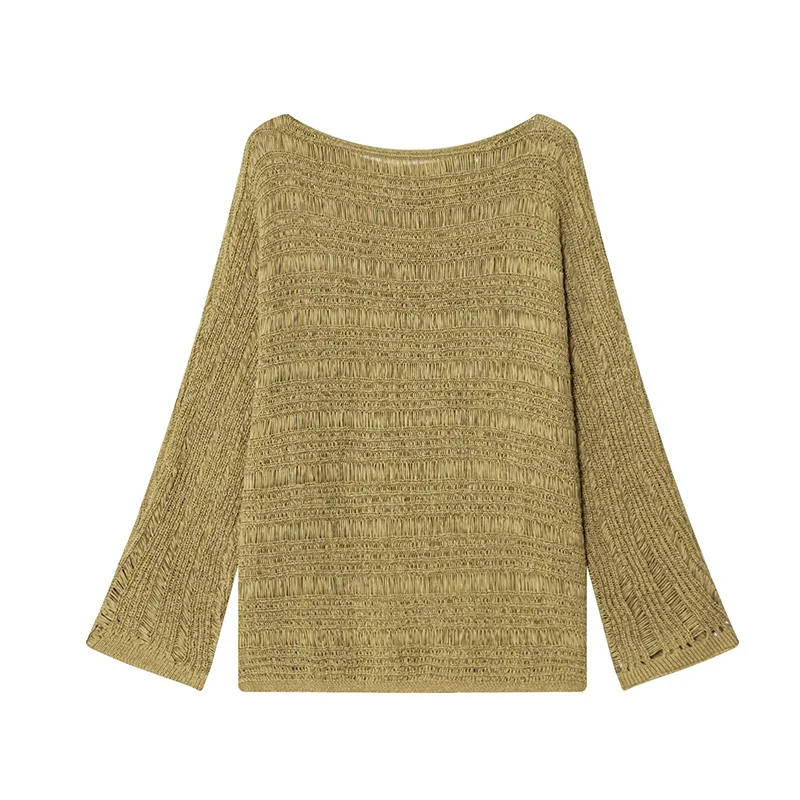 Vintage Boat Neck Knit Sweater - огляд і ціна Embroidery Knit