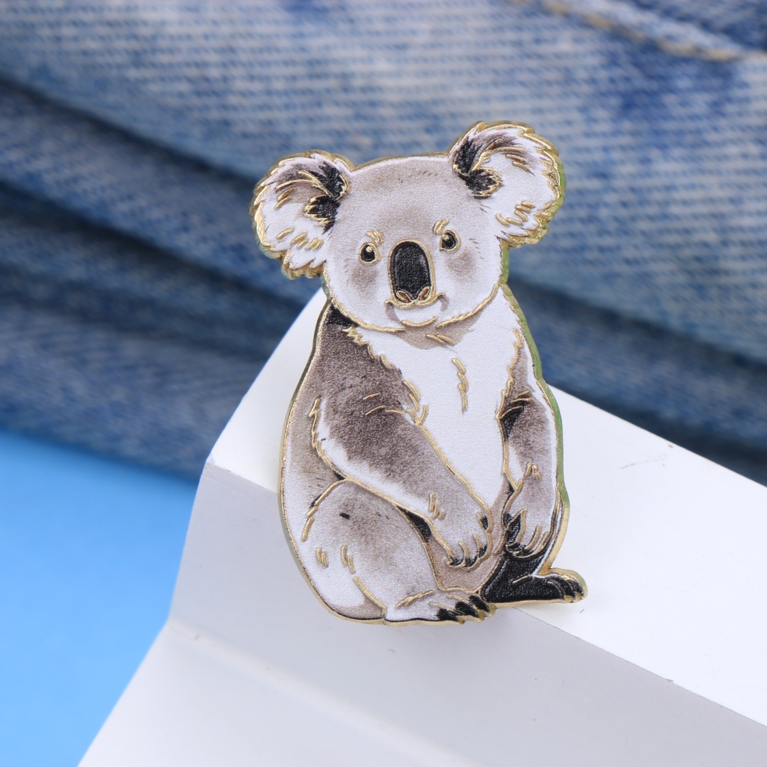 Watercolor Koala Enamel Lapel  - огляд і ціна Embroidery Australia