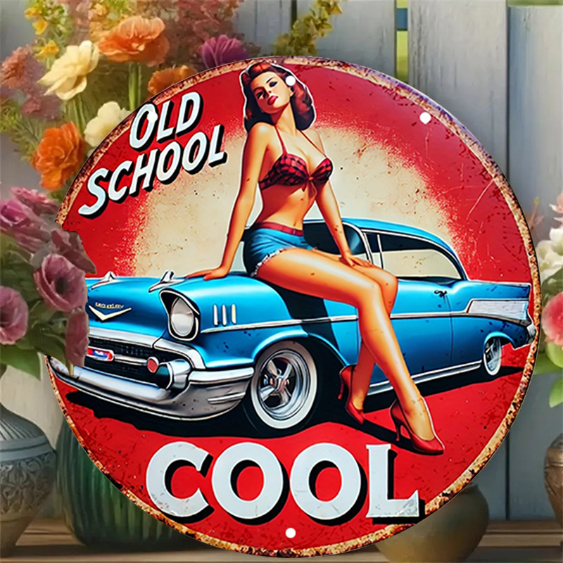 1pc Vintage Pin-Up Car & Cool  - огляд і ціна Embroidery Red