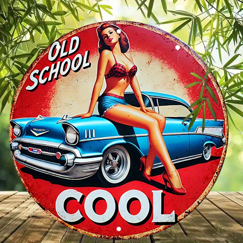 1pc Vintage Pin-Up Car & Cool  - огляд і ціна Embroidery Red
