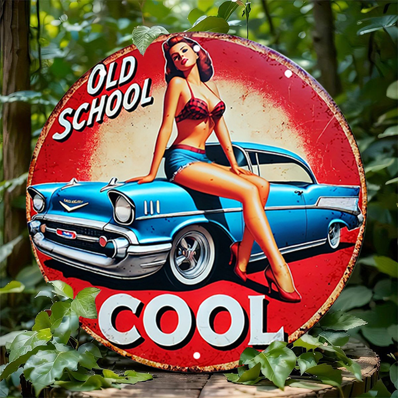 1pc Vintage Pin-Up Car & Cool  - огляд і ціна Embroidery Red