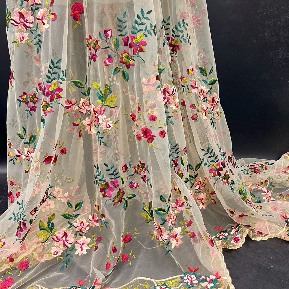 2Yds 130cm Wide Dense version  - огляд і ціна Embroidery Flower