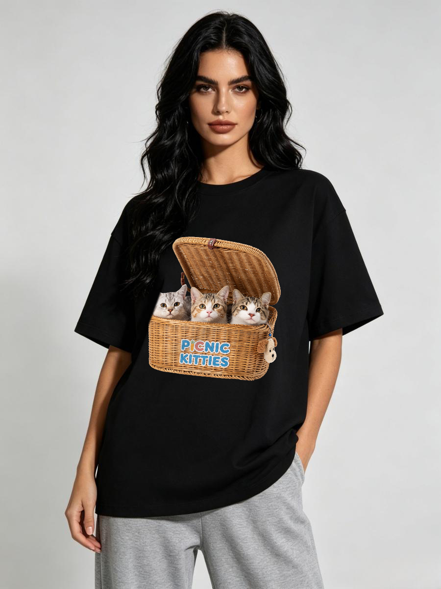 T Shirts Pet Printed Regular C - огляд і ціна Embroidery Moisturizer